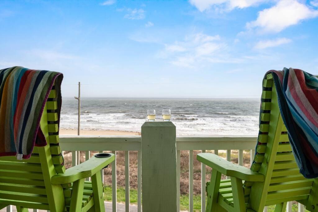 Beachfront*Spectacular View*4 Bd*Sleeps 14 Vila Bolivar Peninsula Exterior foto