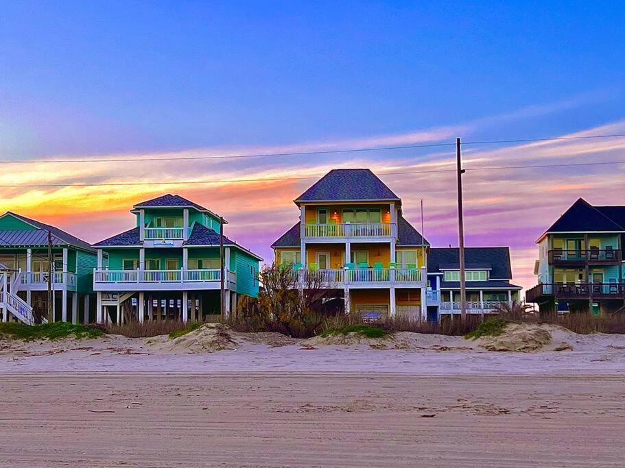 Beachfront*Spectacular View*4 Bd*Sleeps 14 Vila Bolivar Peninsula Exterior foto