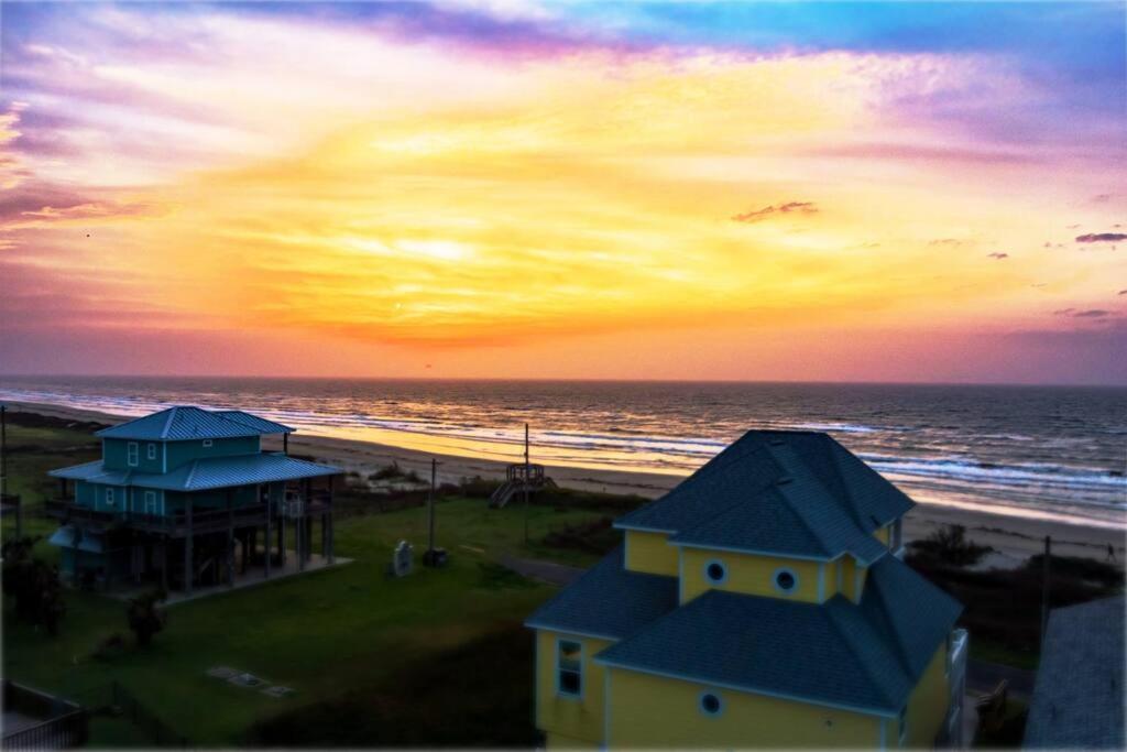 Beachfront*Spectacular View*4 Bd*Sleeps 14 Vila Bolivar Peninsula Exterior foto