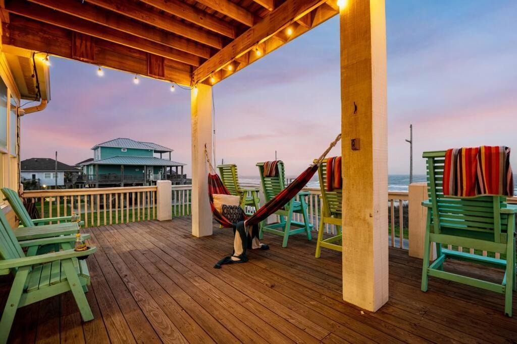 Beachfront*Spectacular View*4 Bd*Sleeps 14 Vila Bolivar Peninsula Exterior foto