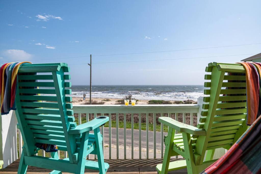 Beachfront*Spectacular View*4 Bd*Sleeps 14 Vila Bolivar Peninsula Exterior foto